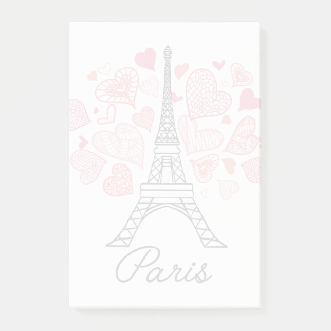 Notas Post-it® Amor de París, Francia (Anverso)