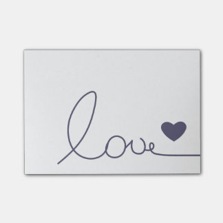 Notas Post-it® Amor de Purple Heart