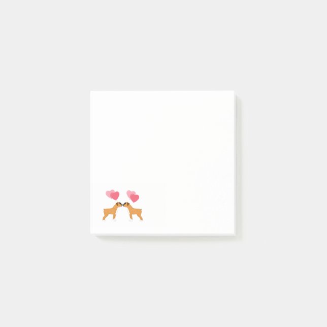 Notas Post-it® Amor del boxeador (Anverso)