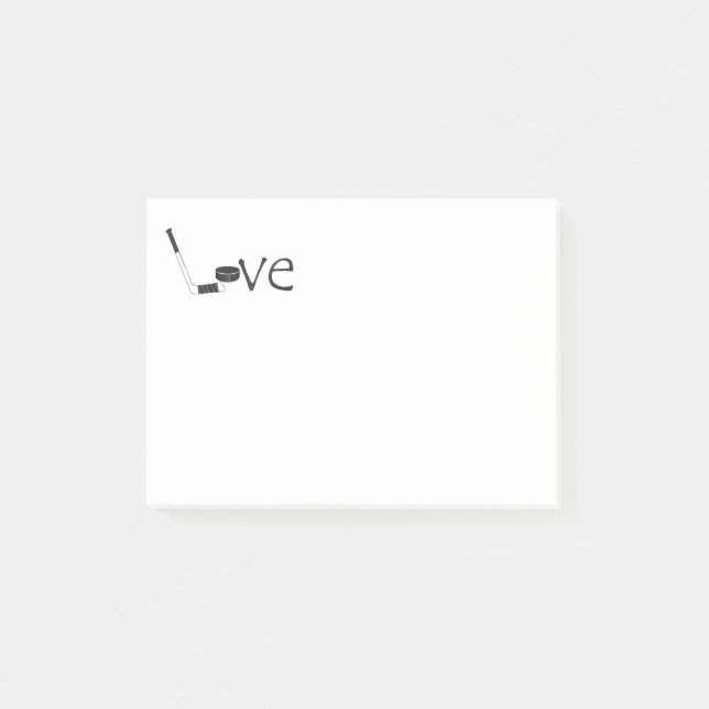 Notas Post-it® Amor del hockey (Anverso)