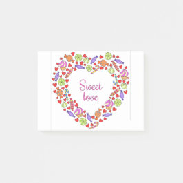 Notas Post-it® Amor dulce