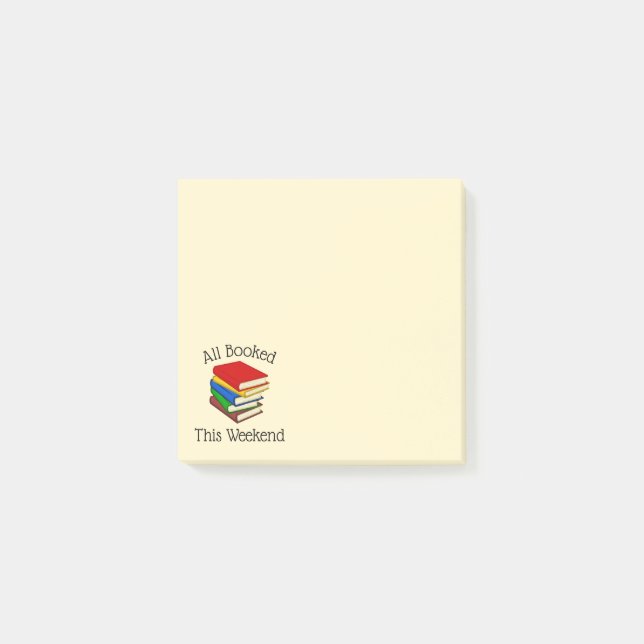 Notas Post-it® Amor por la lectura de libros (Anverso)