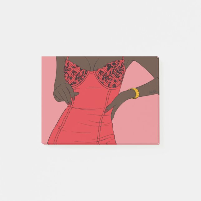 Notas Post-it® Amor Rosa sexy // Monedas y conexiones (Anverso)