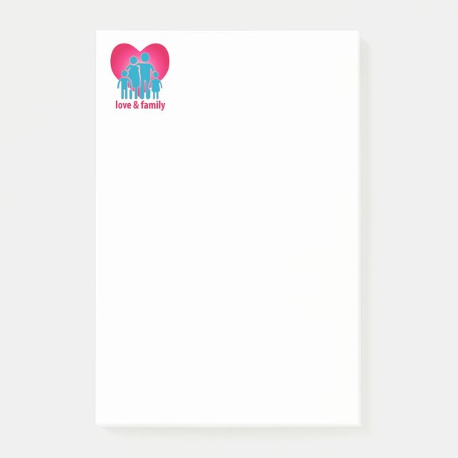 Notas Post-it® Amor y familia (Anverso)