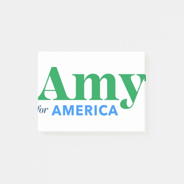 Notas Post-it® Amy Klobuchar para presidente 2020 (Anverso)