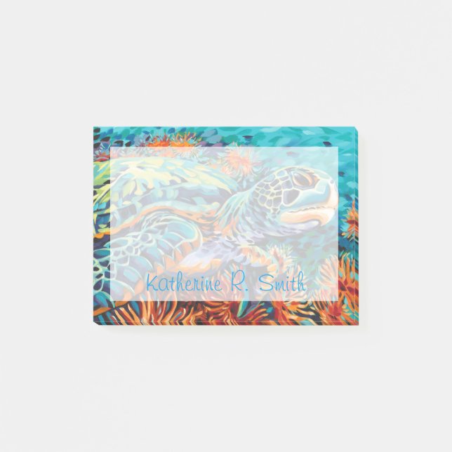 Notas Post-it® Añada a su amor conocido del mar del | I (Anverso)