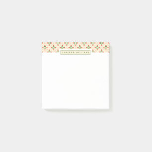 Notas Post-it® Añada su artes populares   florales conocido del