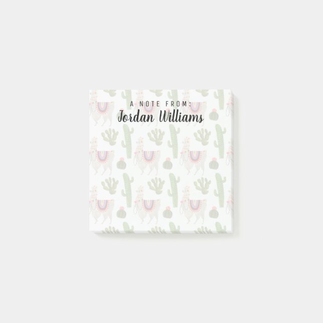 Notas Post-it® Añada su cactus y Ll conocidos de la colección el (Anverso)