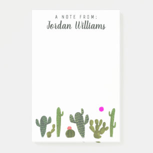 Notas Post-it® Añada su colección conocida del cactus del  