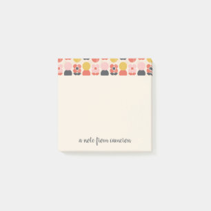 Notas Post-it® Añada su estampado de plores moderno de los