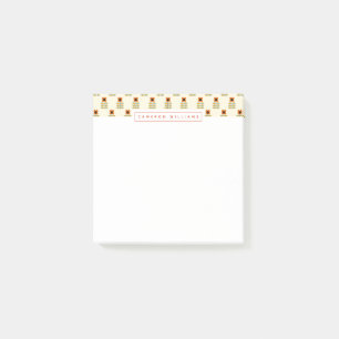 Notas Post-it® Añada su floral anaranjado el   escandinavo