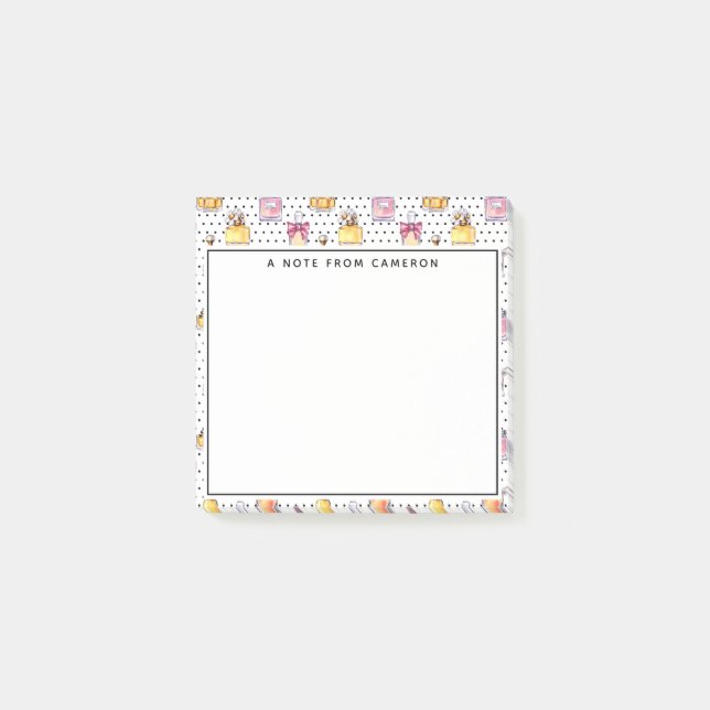 Notas Post-it® Añada su modelo conocido de la botella del | (Anverso)