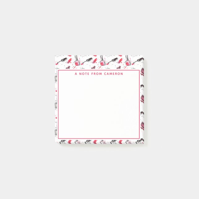 Notas Post-it® Añada su modelo conocido del esmalte de uñas de la (Anverso)