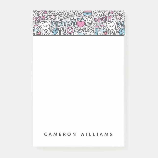 Notas Post-it® Añada su modelo el | dental conocido del dibujo (Anverso)