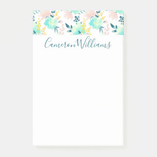 Notas Post-it® Añada su modelo el   floral conocido de la