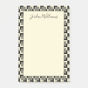 Notas Post-it® Añada su modelos negros y del moreno   retros