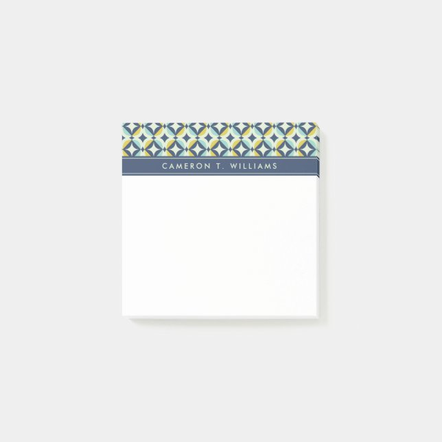 Notas Post-it® Añada su oro el | geométrico conocido y modelo (Anverso)
