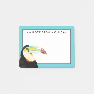 Notas Post-it® Añada su pájaro el tropical conocido de Toucan