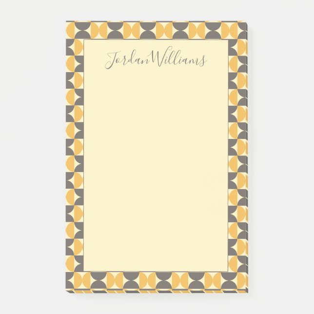 Notas Post-it® Añada sus mediados de siglo conocidos Brown (Anverso)