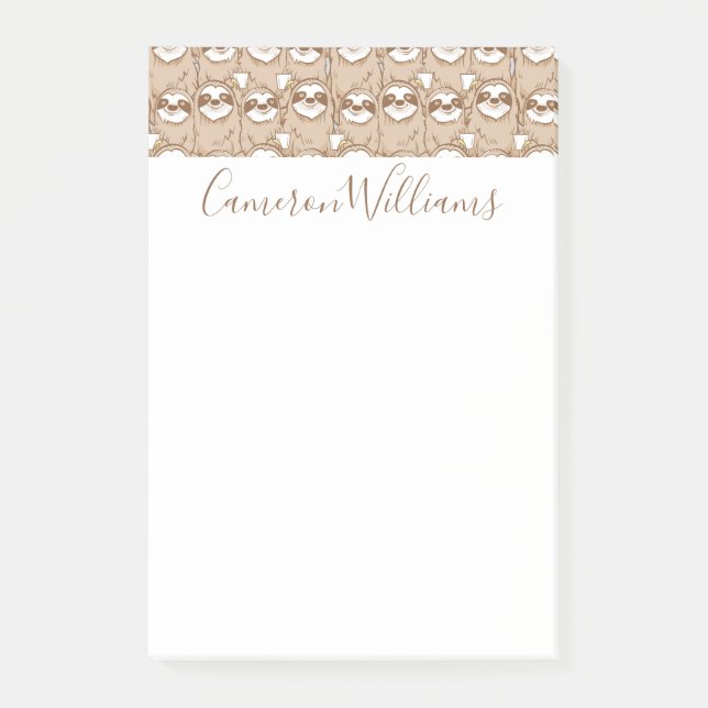 Notas Post-it® Añada sus perezas del | y modelo conocidos del (Anverso)