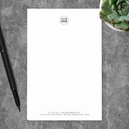 Notas Post-it® Añadir el logotipo Minimalista moderno personaliza