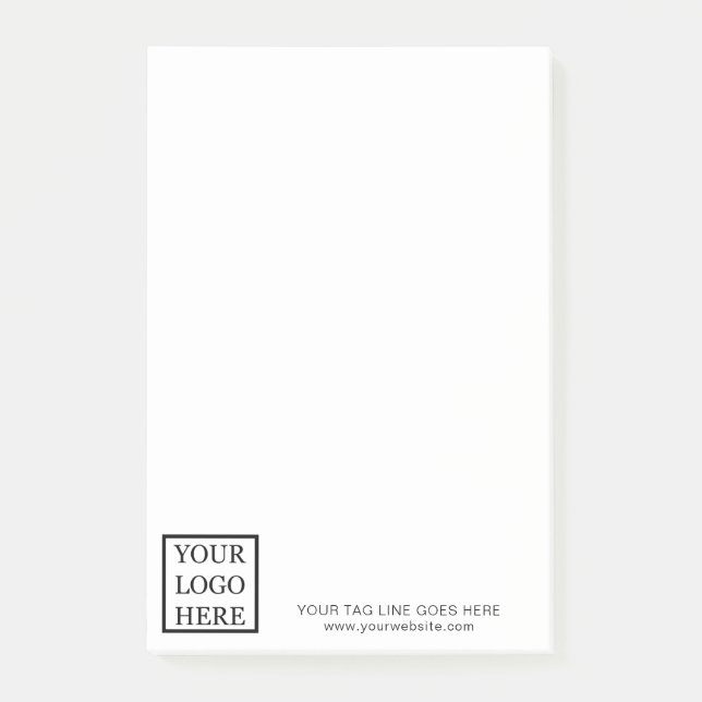 Notas Post-it® Añadir su logotipo promocional comercial simple (Anverso)