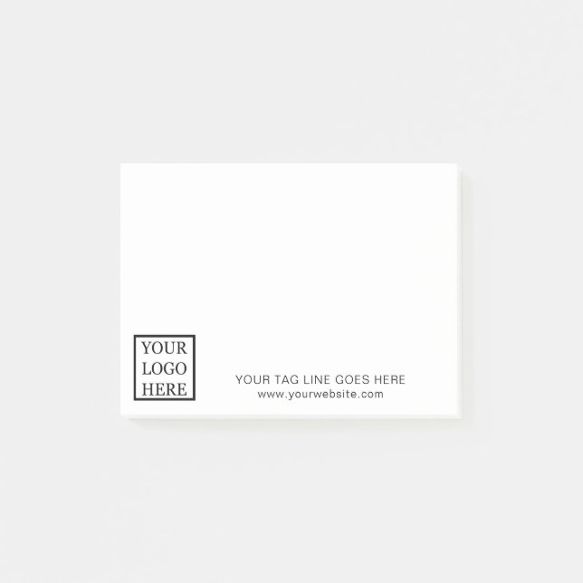 Notas Post-it® Añadir tu promoción de marca promocional 4x3 (Anverso)