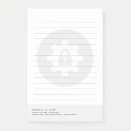 Notas Post-it® Analista de Seguridad de Red | Estilo Mínimo