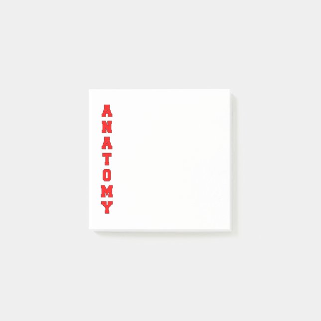 Notas Post-it® Anatomía (Anverso)