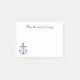 Notas Post-it® Anchor Sailor Nautical Ocean Boat Personalizado