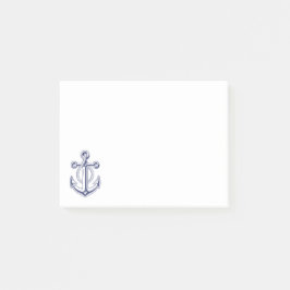 Notas Post-it® Anchor Sailor Nave Blue Nautical Ocean Boat