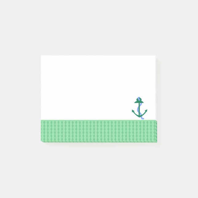 Notas Post-it® Ancla náutica de barcos (Anverso)