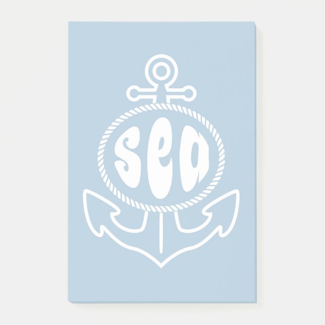 Notas Post-it® Ancla y el mar (Anverso)