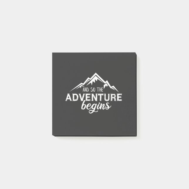Notas Post-it® and so the adventures beigns (Anverso)
