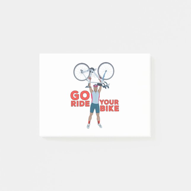 Notas Post-it® Anda en tu bicicleta (Anverso)