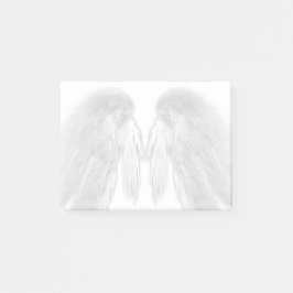Notas Post-it® ANGEL ALAS Blanco - Pájaros con contacto gris -