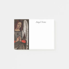 Notas Post-it® Ángel Gracioso doblado las manos
