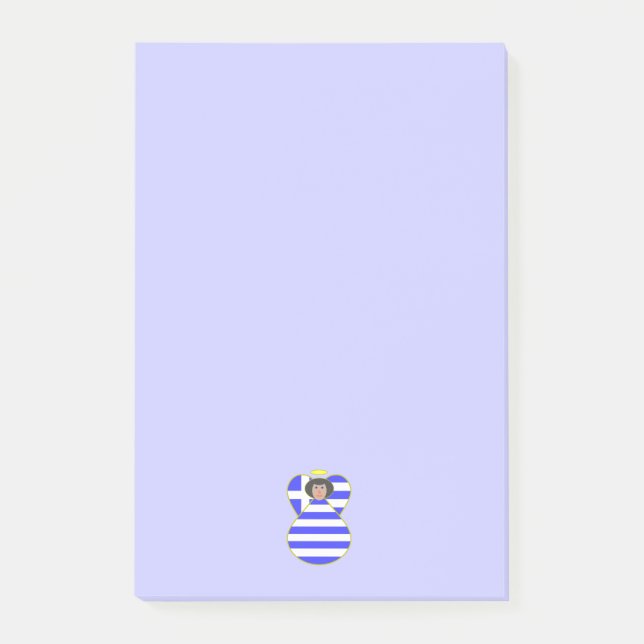 Notas Post-it® Ángel griego con cabello negro (Anverso)