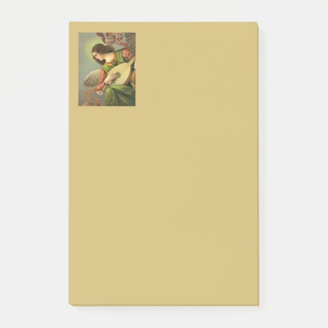 Notas Post-it® Angel Painting With Mandolin  (Anverso)