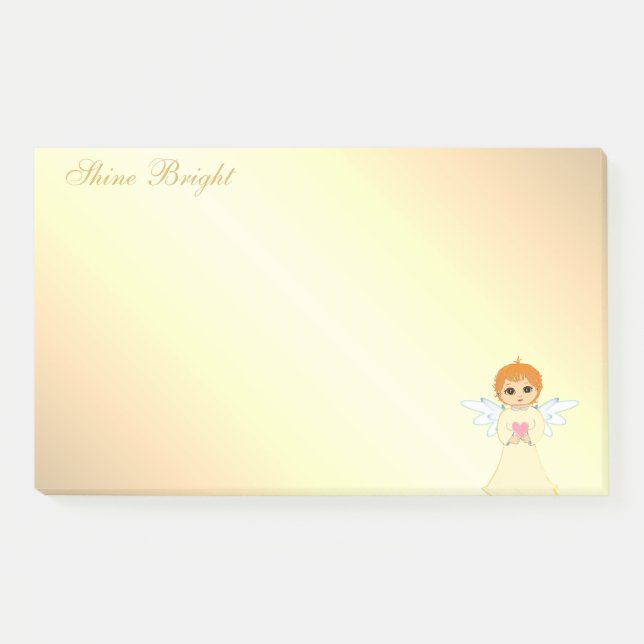 Notas Post-it® Ángel Pequeño Adorable (Anverso)
