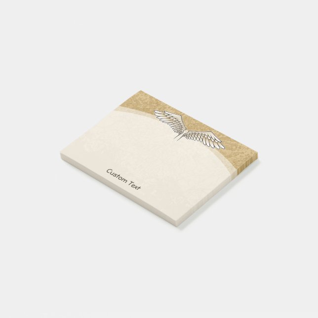 Notas Post-it® Angel Wings Beige (En perspectiva)