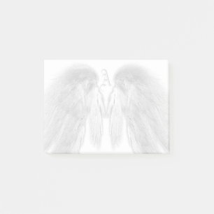 Notas Post-it® ANGEL WINGS Monograma Personalizado blanco