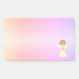 Notas Post-it® Angelito lindo en colores pastel