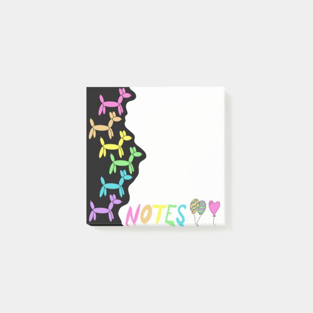 Notas Post-it® Animación de balón (Anverso)