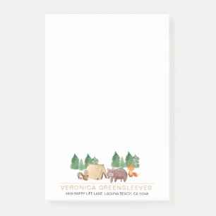 Notas Post-it® Animal de Cute Rustic Forest