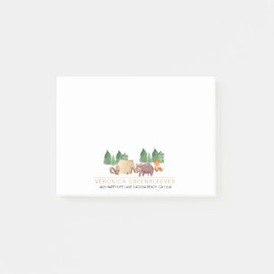 Notas Post-it® Animal de Cute Rustic Forest