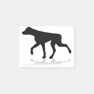Notas Post-it® Animal de mascota de la silueta del perro