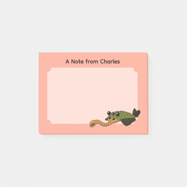Notas Post-it® Animal prehistórico Opabinia (Anverso)