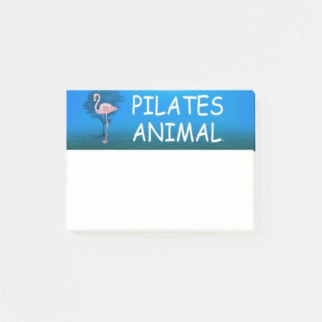 Notas Post-it® Animal SUPERIOR de Pilates (Anverso)