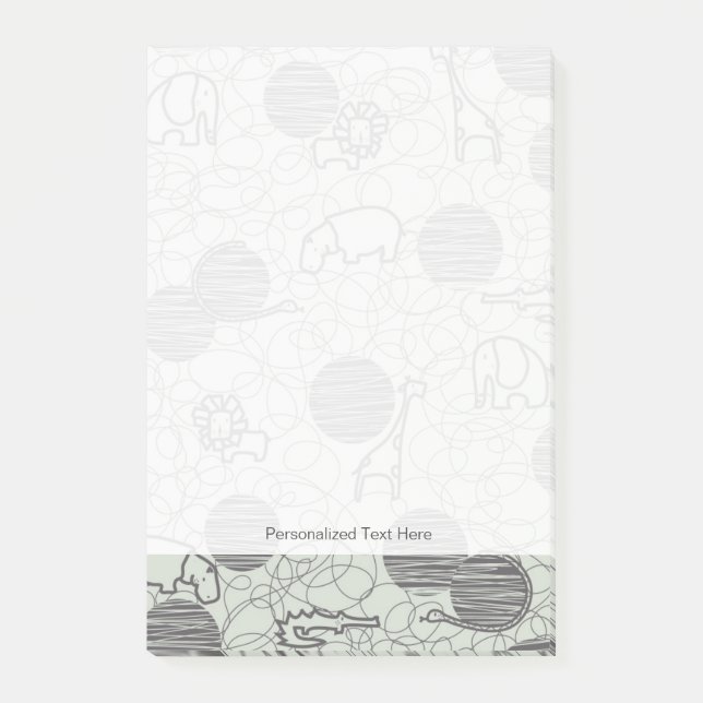 Notas Post-it® animales 1 del safari (Anverso)